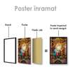 Poster - Portret religios, 60 x 90 см, Poster inramat pe sticla