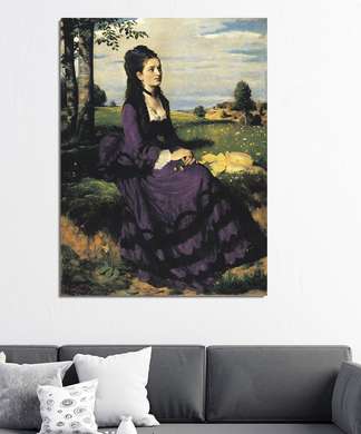 Poster - Lady, 30 x 45 см, Panza pe cadru, Pictura