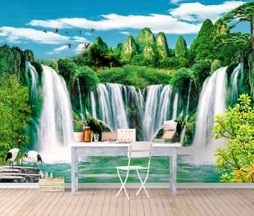 Wall Mural - Noise of waterfalls