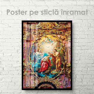 Постер - Религиозный портрет, 60 x 90 см, Постер на Стекле в раме