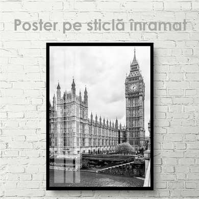 Poster - Simbolurile naționale ale Marii Britanii, 30 x 45 см, Panza pe cadru