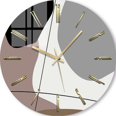 Glass clock - Minimalism, 40cm