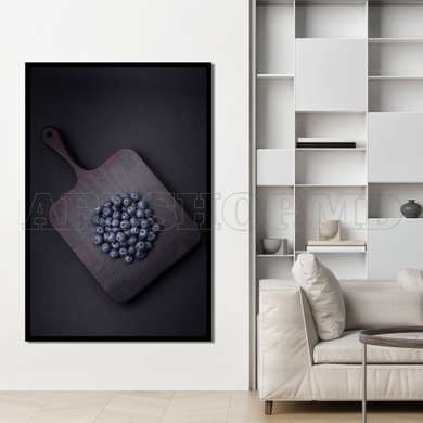 Poster - Berries, 45 x 90 см, Framed poster on glass, Food and Drinks