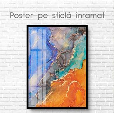 Poster - Culorile curcubeului, 60 x 90 см, Poster inramat pe sticla
