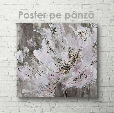 Poster - Floare abstractă, 40 x 40 см, Panza pe cadru, Flori