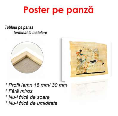 Постер - Египетская карта, 90 x 60 см, Постер в раме, Винтаж