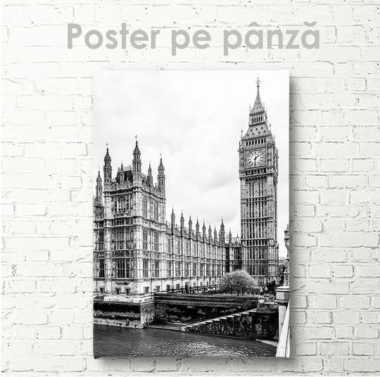 Poster, Simbolurile naționale ale Marii Britanii, 30 x 45 см, Panza pe cadru
