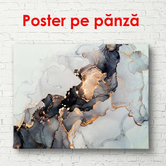 Poster - Fundal de marmură de lux, 45 x 30 см, Panza pe cadru, Abstracție