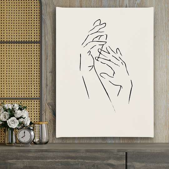 Poster, Mâinile, 30 x 45 см, Panza pe cadru