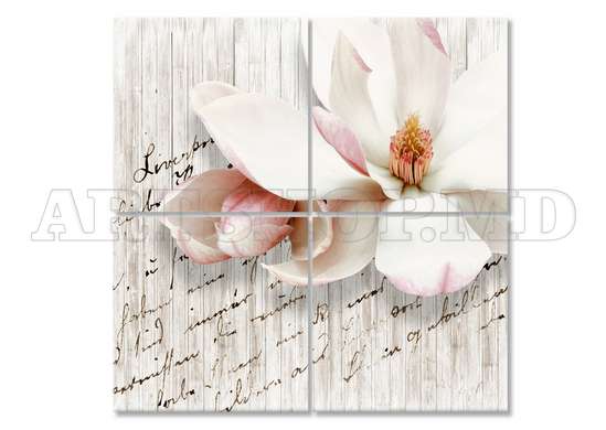 Tablou Pe Panza Multicanvas, Floare delicată, 60 x 60