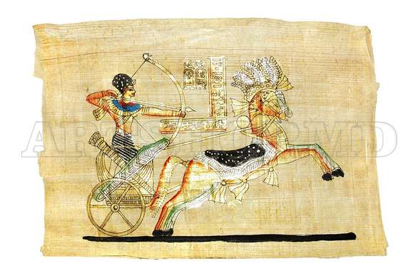 Постер - Египетская карта, 90 x 60 см, Постер на Стекле в раме, Винтаж