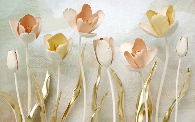 Wall Mural - Delicate tulip flowers