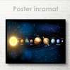 Poster - Sonnensystem, 90 x 60 см, Framed poster on glass, Cosmic Space