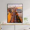 Poster - Autumn Cityscape, 60 x 90 см, Framed poster on glass, Maps and Cities