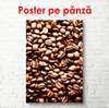 Poster - Boabe de cafea prăjite, 45 x 90 см, Poster înrămat, Alimente și Băuturi