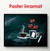 Poster - Coffee and tea love, 90 x 60 см, Framed poster, Different