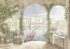 Wall mural - View of the Venetian canal from the arched terrace