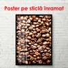Poster - Boabe de cafea prăjite, 45 x 90 см, Poster înrămat, Alimente și Băuturi