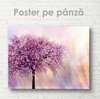 Poster - Blooming tree on an abstract background, 90 x 60 см, Framed poster on glass, Nature