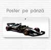 Постер - Черная Формула 1, 90 x 45 см, Постер на Стекле в раме, Транспорт