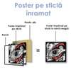Poster - Ochi abstract, 40 x 40 см, Panza pe cadru