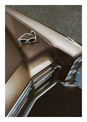 Poster - Cadillac, 60 x 90 см, Poster inramat pe sticla, Seturi