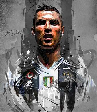 Tablou înramat - Cristiano Ronaldo, 60 x 60 см