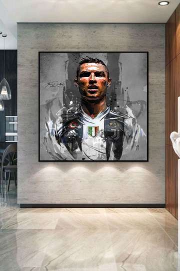 Tablou înramat - Cristiano Ronaldo, 60 x 60 см