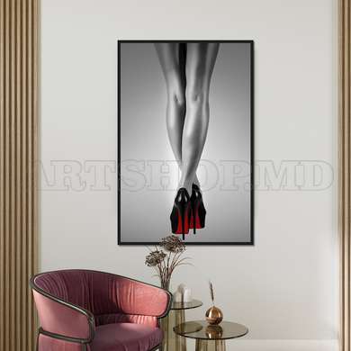 Poster - Woman Legs, 30 x 45 см, Canvas on frame, Nude