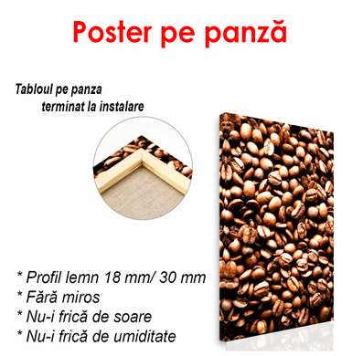Постер - Обжаренные кофейные зерна, 45 x 90 см, Постер в раме, Еда и Напитки