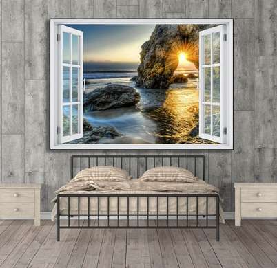 Wall Decal - Sunset View Window, Window imitation