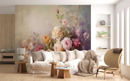 Wall mural - Vintage style flower bouquet