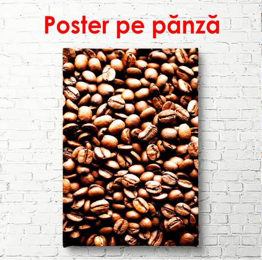 Poster - Boabe de cafea prăjite, 45 x 90 см, Poster înrămat