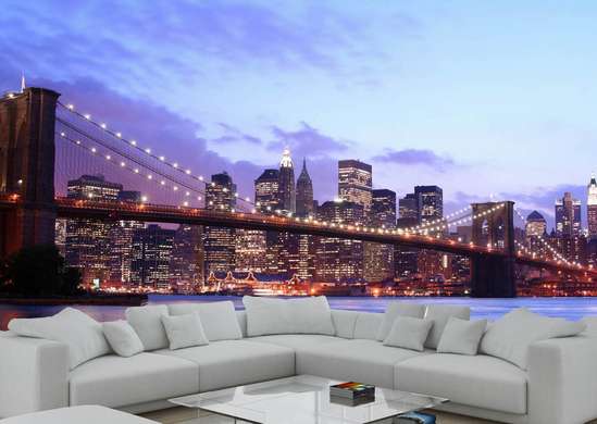 Wall Mural - Night city in lights