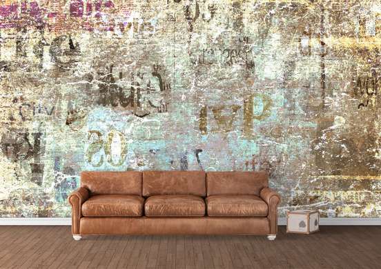 Wall Mural - Wall with inscriptions