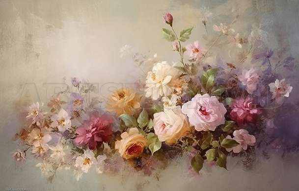 Wall mural - Vintage style flower bouquet