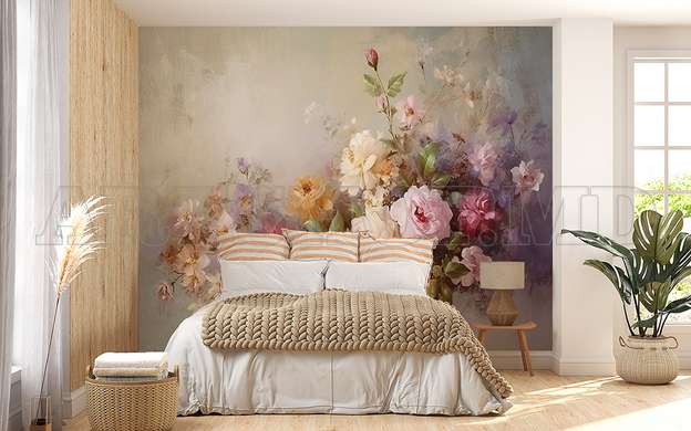 Wall mural - Vintage style flower bouquet