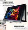 Multifunctional Wall Art - Colorful Cat, 40x60cm, Black Frame