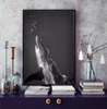 Poster - Shark, 30 x 60 см, Canvas on frame, Black & White