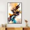 Poster - Colored dust, 60 x 90 см, Framed poster on glass, Abstract