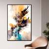 Poster - Colored dust, 60 x 90 см, Framed poster on glass, Abstract