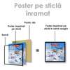 Poster - Aircraft, 100 x 100 см, Framed poster on glass, For Kids
