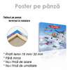 Poster - Aircraft, 100 x 100 см, Framed poster on glass, For Kids
