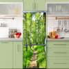Stickere 3D pentru uși, Pădurea verde, 60 x 90cm, Autocolant pentru Usi