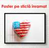 Poster - Dulceață americană, 90 x 60 см, Poster inramat pe sticla, Minimalism