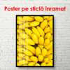 Постер - Бананы крупным планом, 45 x 90 см, Постер в раме, Еда и Напитки
