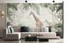 Wall mural - Giraffes in the green jungle