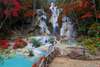 Фотообои - Парк с красивым водопадом
