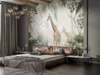 Wall mural - Giraffes in the green jungle