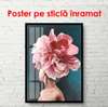 Poster - Coafură florală, 60 x 90 см, Poster înrămat, Glamour